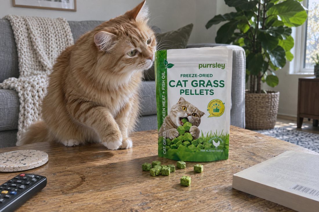 Purrsley Freeze-Dried Cat Grass Treats