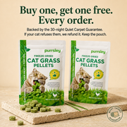 Freeze-dried cat supplements for hairball relief