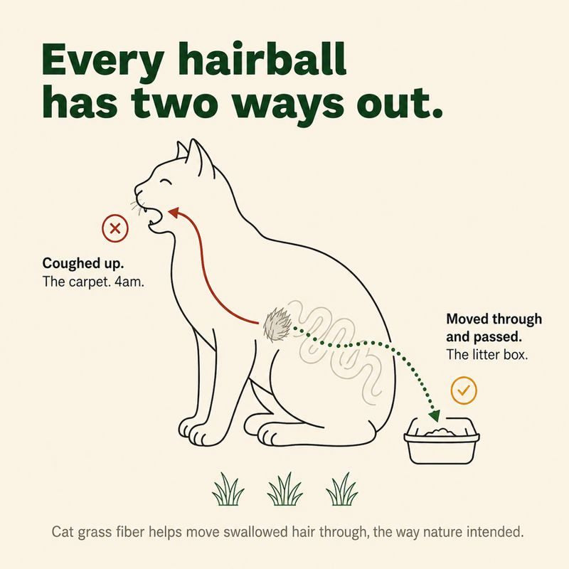 Every hairball has two ways out